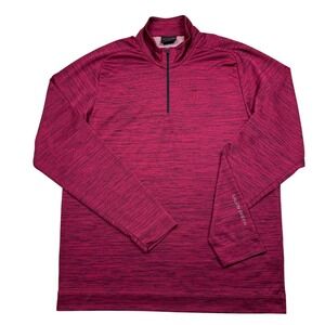 Galvin Green Men's Dixon Golf Pullover 1/4 Zip Size XL Heather Red Performance